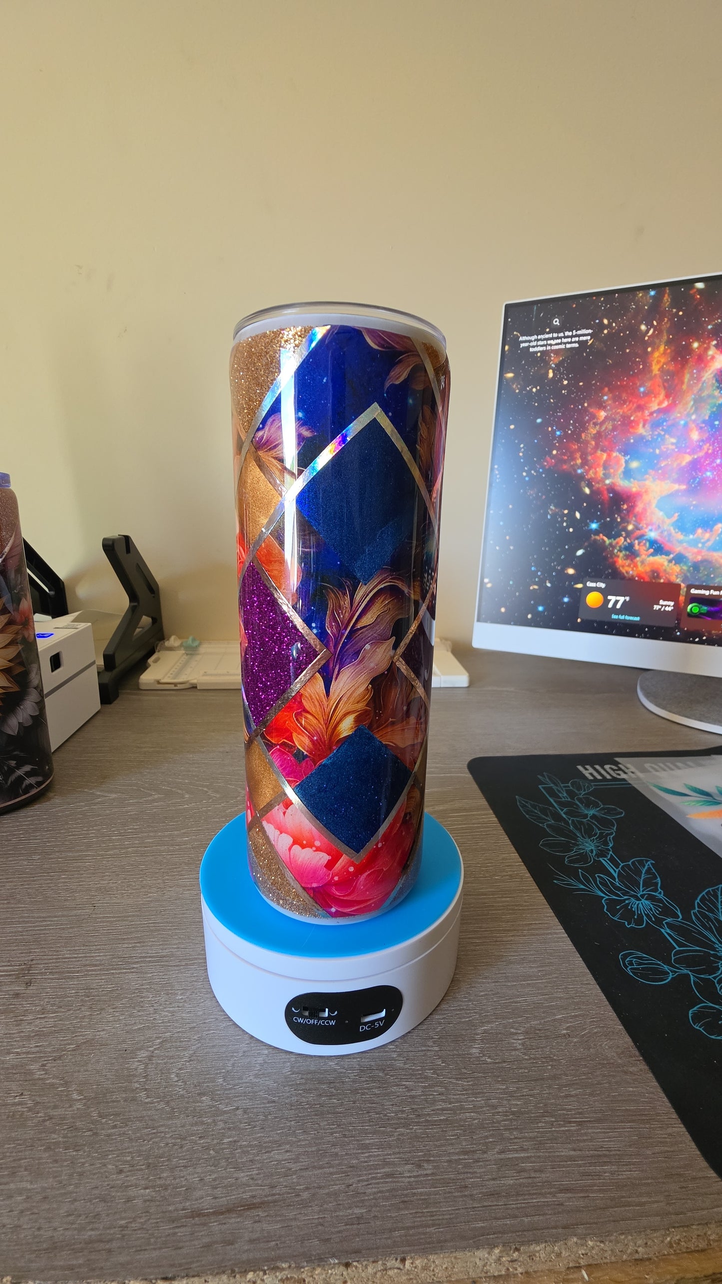 Hand made tumbler